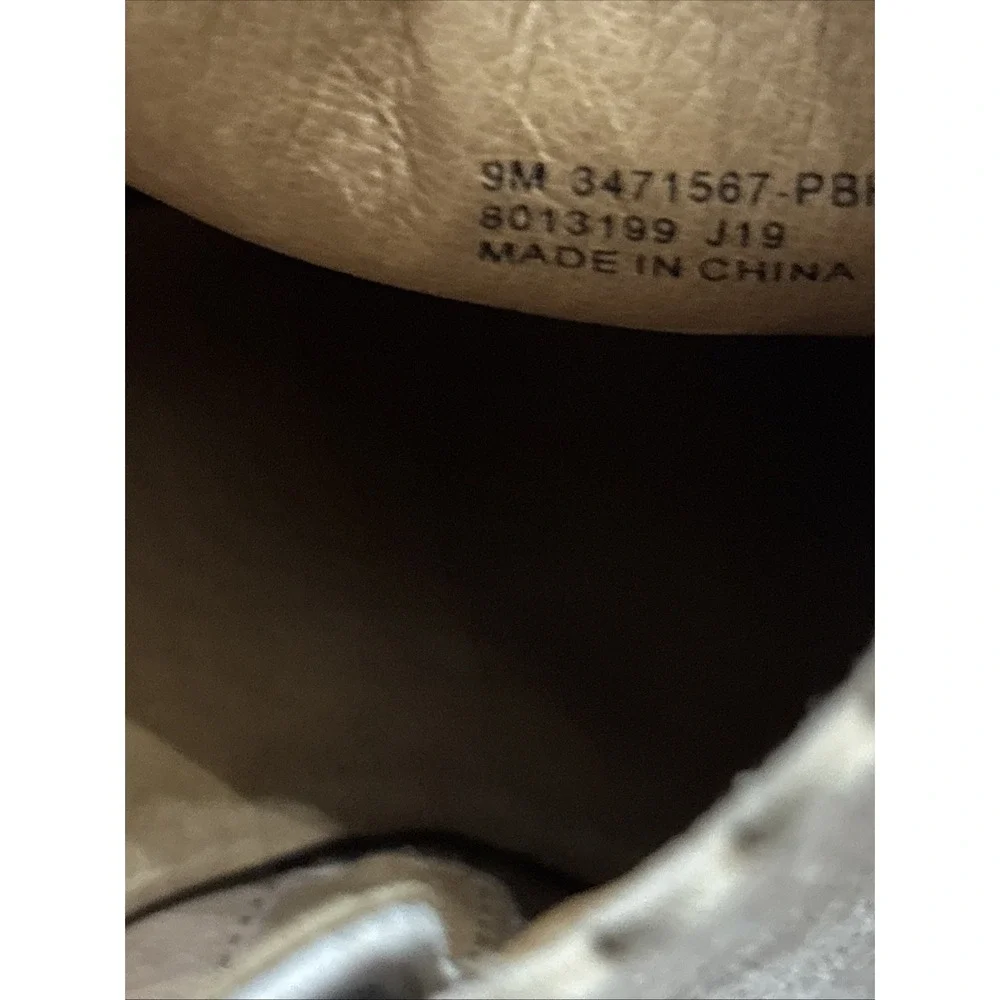 FRYE REED PALE BLUSH SUEDE LEATHER ZIP ANKLE SCALLOPED BOOTIE US 9